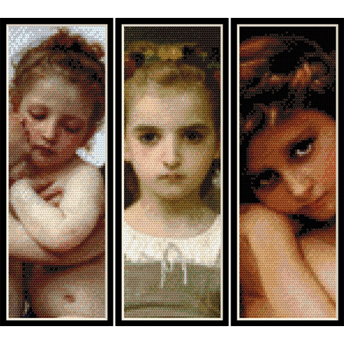 William Bouguereau Bookmark Collection pdf cross stitch patterns