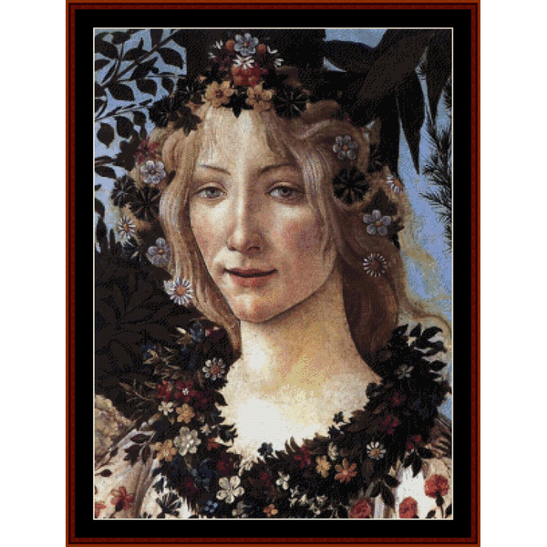 Primavera II - Sandro Botticelli pdf cross stitch pattern