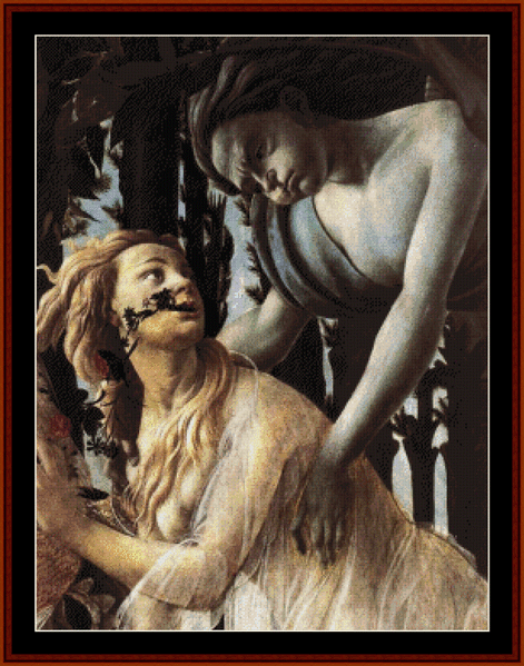 Primavera III - Sandro Botticelli cross stitch pattern