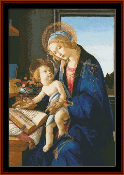 Madonna with Child - Botticelli cross stitch pattern
