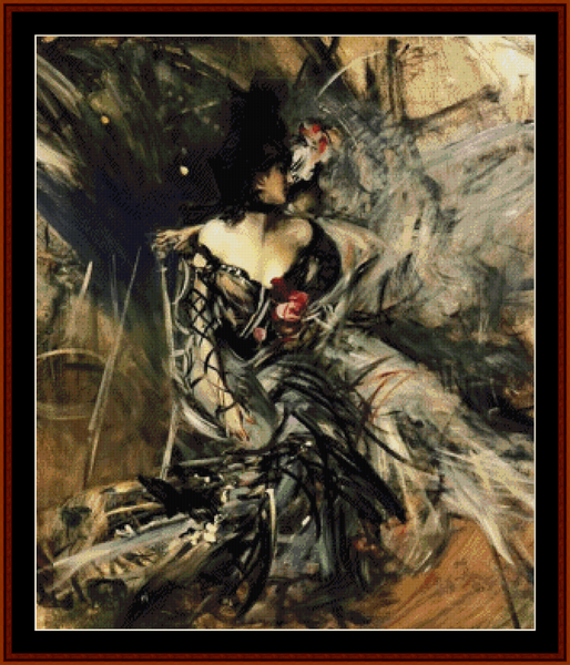 Spanish Dancer - Giovanni Boldini cross stitch pattern