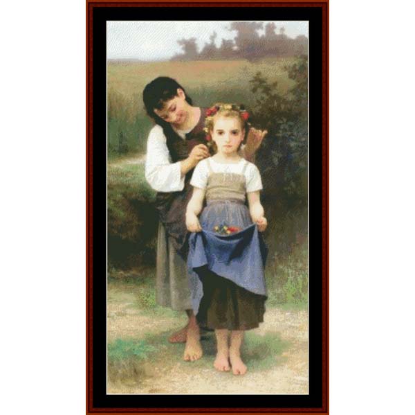 Posies - Bouguereau cross stitch pattern