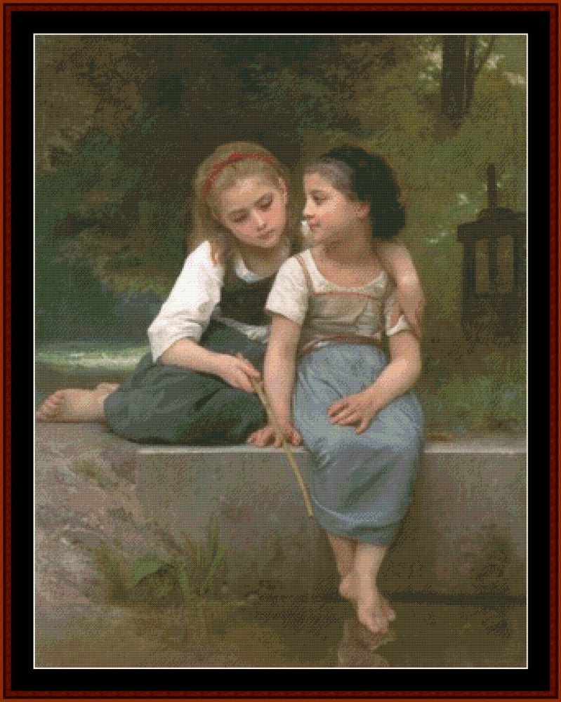 The Song of Spring - William Bouguereau pdf cross stitch pattern