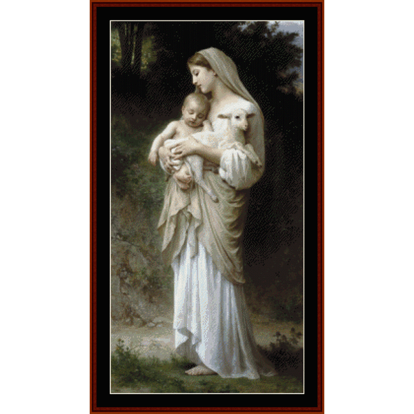 Innocence - William Bouguereau pdf cross stitch pattern