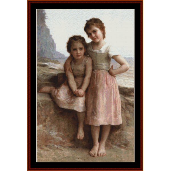 On Greve, 1896 - Bouguereau cross stitch pattern
