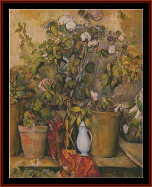 Potted Plants - Cezanne cross stitch pattern