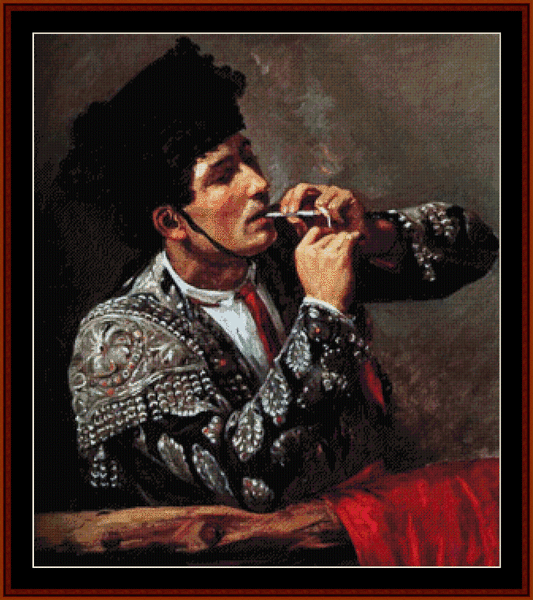 The Toreador - Mary Cassatt cross stitch pattern