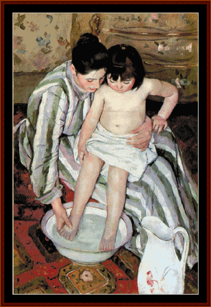 La Toilette - Mary Cassatt cross stitch pattern