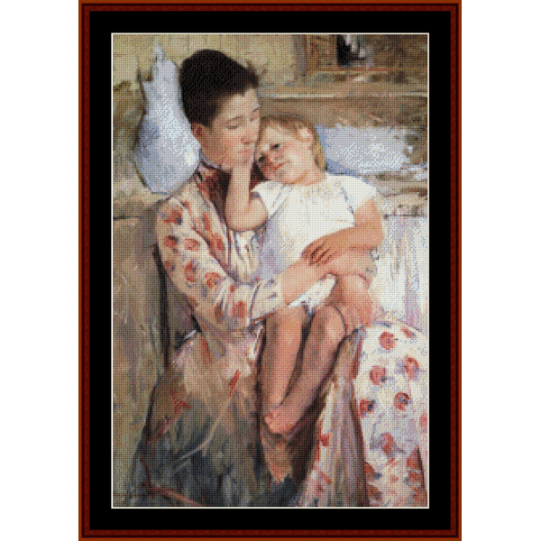 Mother and Child IV - Mary Cassatt cross stitch pattern