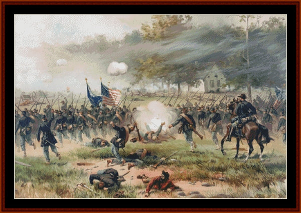 Battle of Antietam - American Civil War pdf cross stitch pattern
