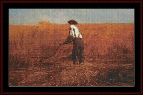 Veteran in a New Field cross stitch pattern