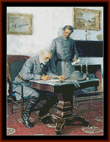 Surrender at Appomattox - American Civil War pdf cross stitch pattern