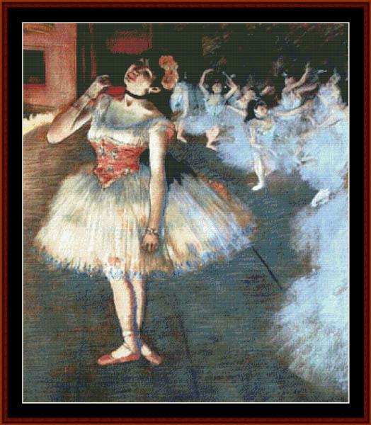 The Star - Degas cross stitch pattern