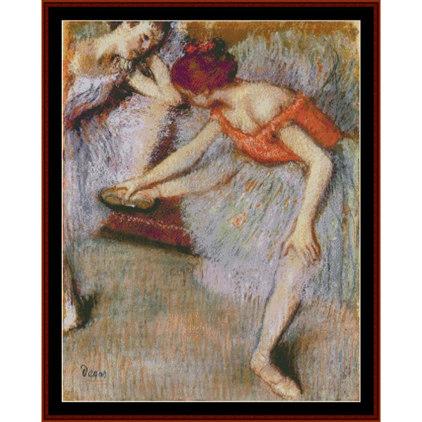 Dancers II, 1895 – Edgar Degas pdf cross stitch pattern