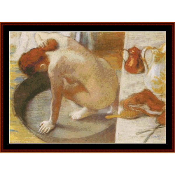 The Tub - Degas cross stitch pattern