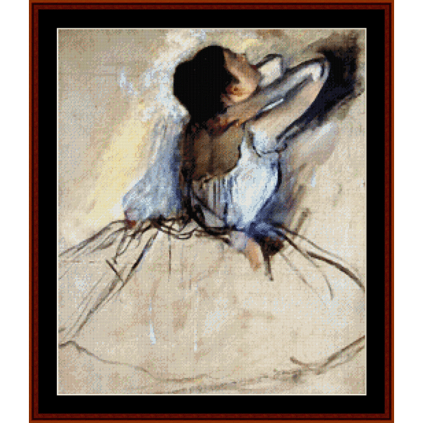 The Dancer - Degas cross stitch pattern