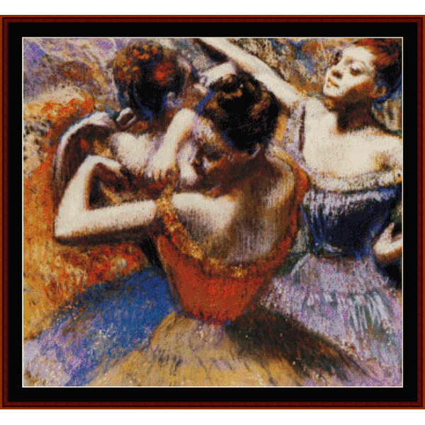 Dancers, 1899 - Edgar Degas pdf cross stitch pattern