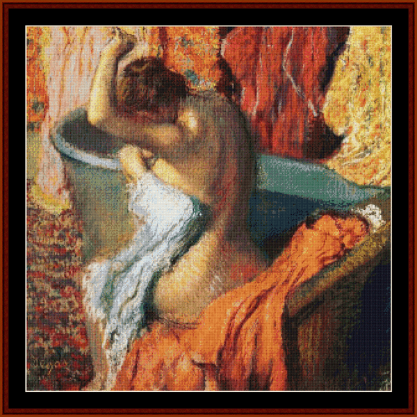 Seated Bather, 1899 - Degas cross stitch pattern