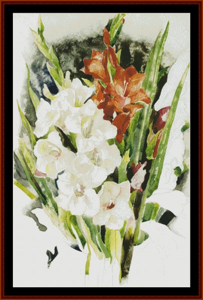 Gladiolus - Charles Demuth pdf cross stitch pattern