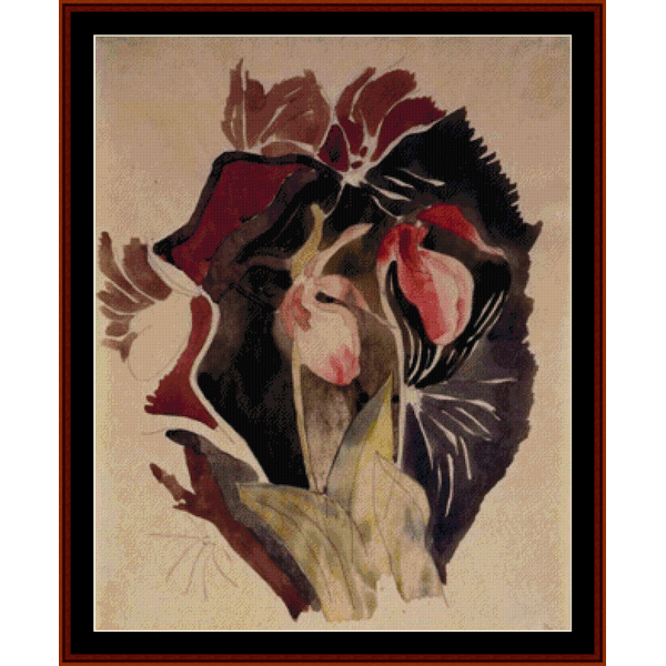 Wild Orchids - Charles Demuth cross stitch pattern