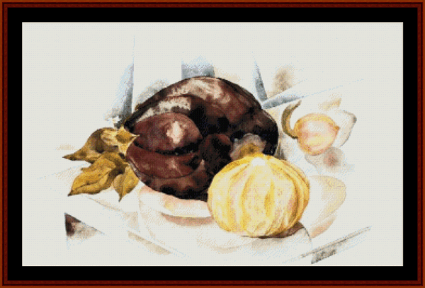 Eggplant, 1923 - Charles Demuth cross stitch pattern