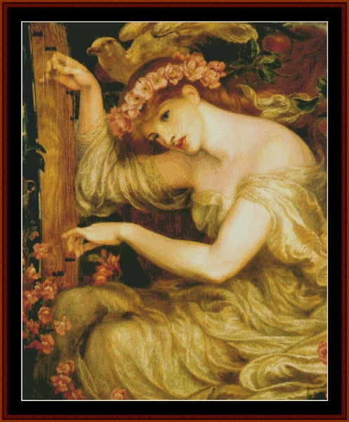 A Sea Spell - Dante Gabriel Rossetti pdf cross stitch pattern