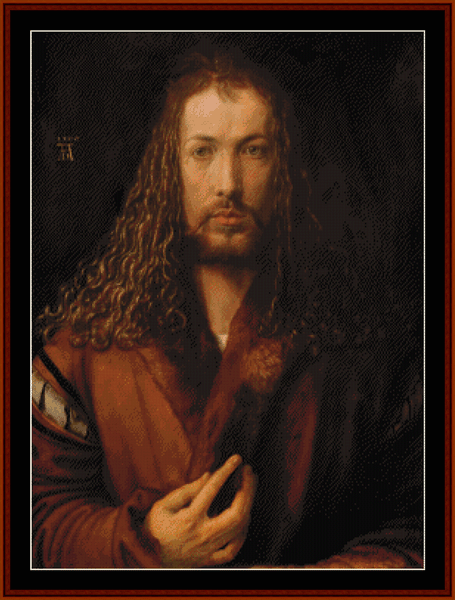 Self Portrait - Albrecht Durer cross stitch pattern
