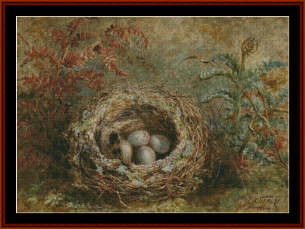 Bird's Nest - Albrecht Durer pdf cross stitch pattern