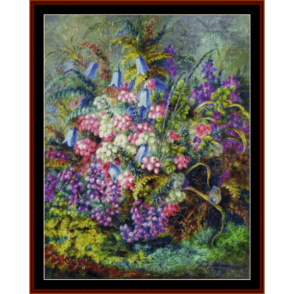 Wild Strawberries - A.D. Lucas pdf cross stitch pattern