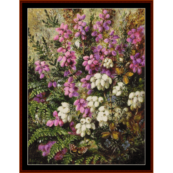 Wild Heather - A.D. Lucas pdf cross stitch pattern