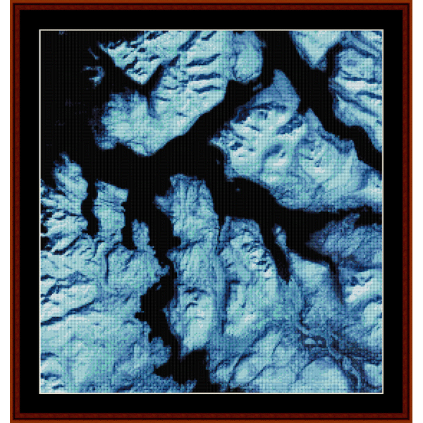 Northern Norway - Earth as Art cross stitch pattern