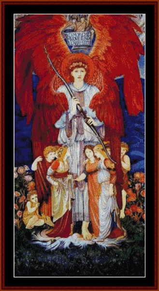 Love - Burne-Jones cross stitch pattern