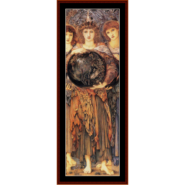 3rd Day of Creation - Burne-Jones pdf cross stitch pattern