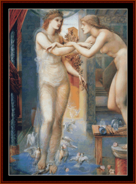 The Godhead Fires - Burne-Jones cross stitch pattern