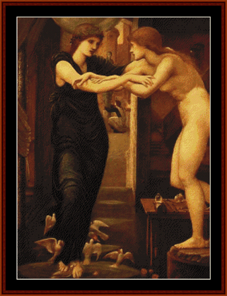 The Godhead Fires, 1870 - Burne-Jones cross stitch pattern