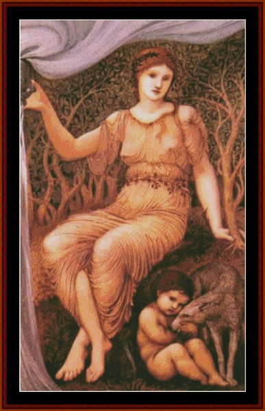 Earth Mother - Sir Edward Burne-Jones pdf cross stitch pattern