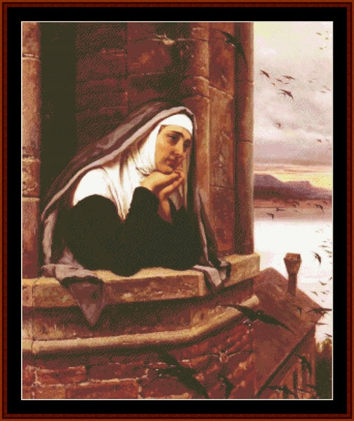 Faraway Thoughts - Eugene de Blass cross stitch pattern