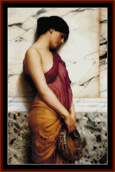 Tambourine Girl - Eugene de Blass cross stitch pattern