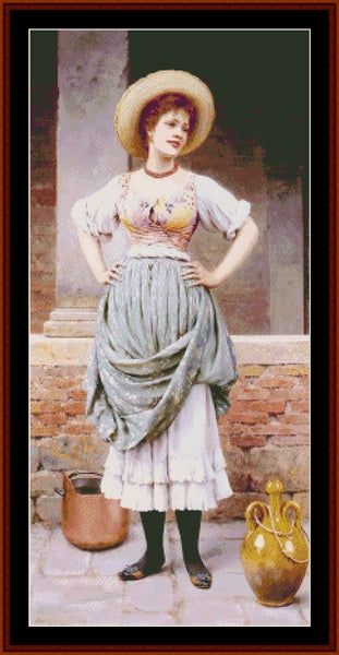 An Affectionate Glance - Eugene de Blass pdf cross stitch pattern