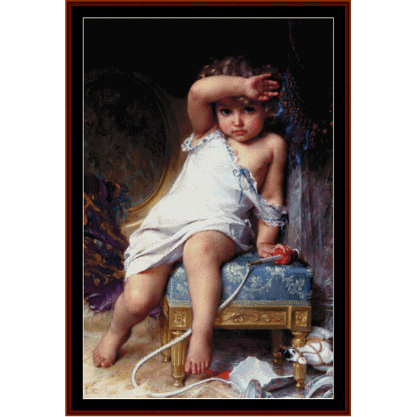 The Broken Vase - Emile Munier cross stitch pattern