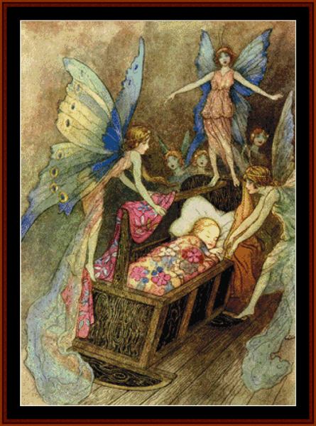 Hush Little Baby - Fantasy cross stitch pattern