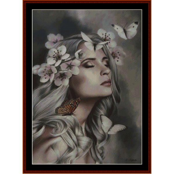Butterfly Dreams - Fantasy pdf cross stitch pattern