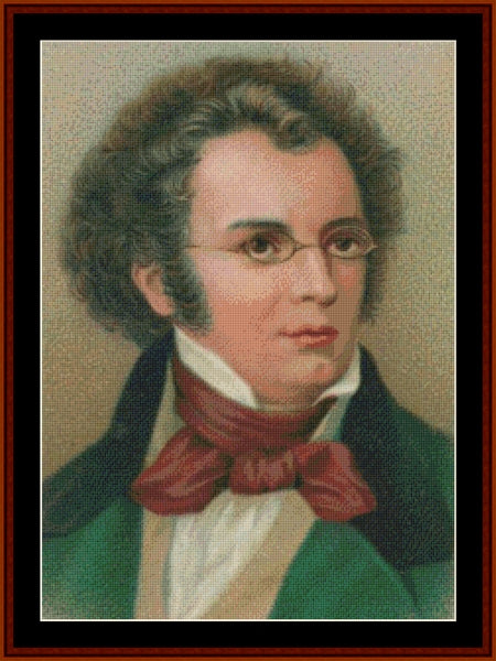 Franz Schubert pdf cross stitch pattern