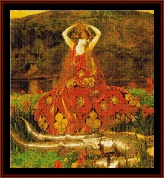 La Belle dam sans Merci - Frank C. Cowper pdf cross stitch pattern