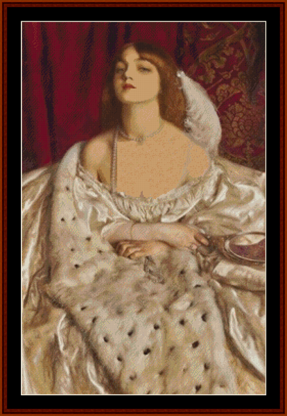 The Young Duchess - Frank C. Cowper pdf cross stitch pattern