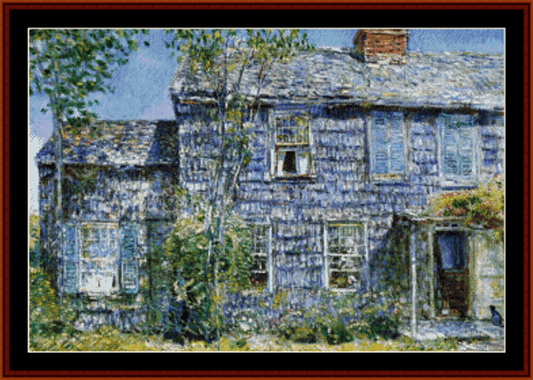 Old Mumford House - Childe-Hassam cross stitch pattern