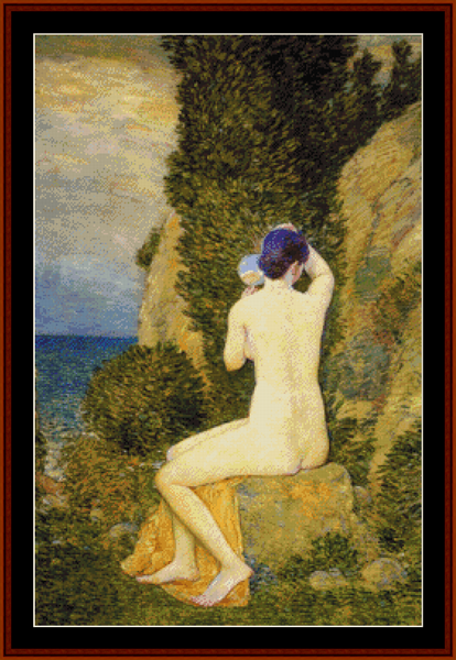 Aphrodite - Frederic Childe-Hassam pdf cross stitch pattern