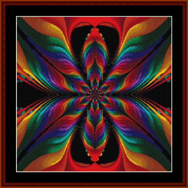 Fractal 01 (Small) pdf cross stitch pattern