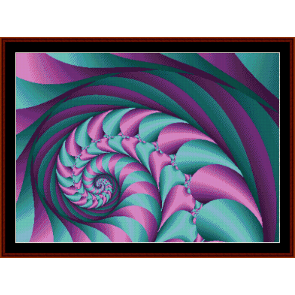 Fractal 4 pdf cross stitch pattern