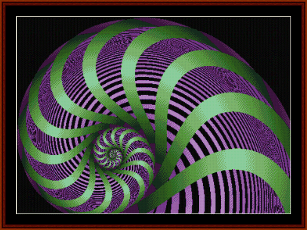 Fractal 8 pdf cross stitch pattern